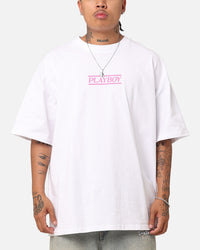 Playboy The Kiss T-Shirt White/Pink