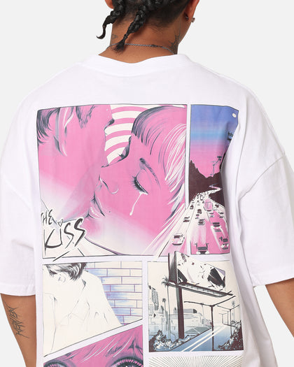 Playboy The Kiss T-Shirt White/Pink