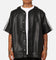 Adidas Faux Leather Adicolour 3-Stripes Baseball T-Shirt Black