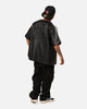 Adidas Faux Leather Adicolour 3-Stripes Baseball T-Shirt Black