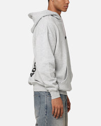 Playboy Logo Lockup Hoodie Grey Marle