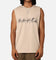 Saint Morta Interlock Oversized Muscle T-Shirt Stone