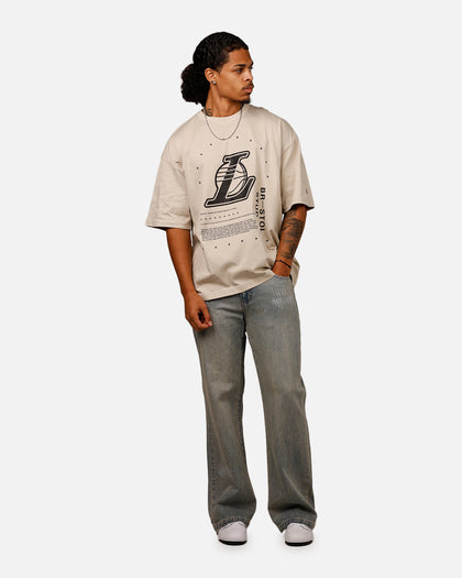 New Era X Bristol Studio Los Angeles Lakers 'Teams Edition' T-Shirt Stone