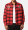 Carre Academy Long Sleeve Button Up Shirt Red Tartan