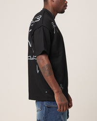Saint Morta Shadow Waffle T-Shirt Black
