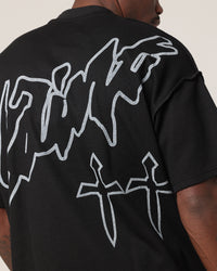 Saint Morta Shadow Waffle T-Shirt Black