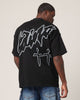 Saint Morta Shadow Waffle T-Shirt Black
