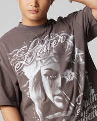 Loiter Truth And Reconciliation T-Shirt Charcoal