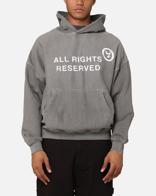 The Anti Order Rights Reserved Hoodie Washed Charcoal