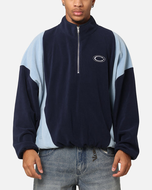 Carre C-Star Polarfleece Quarter Zip Crewneck Light Blue/Mul