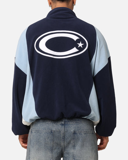 Carre C-Star Polarfleece Quarter Zip Crewneck Light Blue/Mul