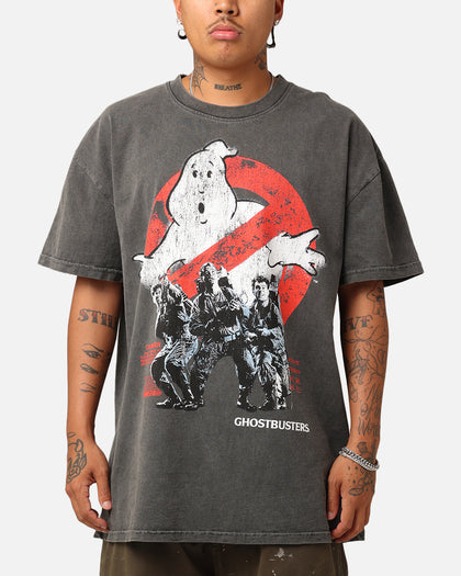 73Studio X Ghostbusters Heavyweight T-Shirt Black Wash