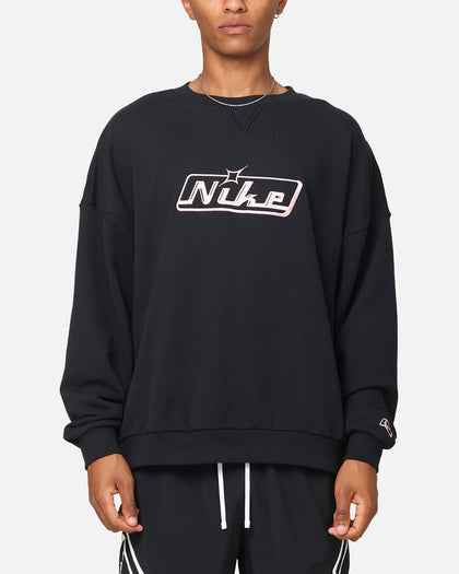 Nike Club Oversized Crewneck Sweatshirt Black/Pink