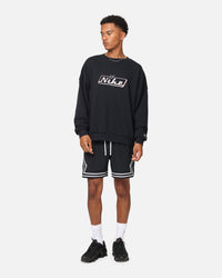 Nike Club Oversized Crewneck Sweatshirt Black/Pink