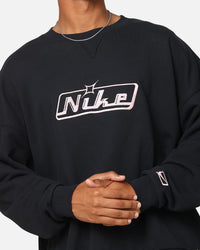 Nike Club Oversized Crewneck Sweatshirt Black/Pink
