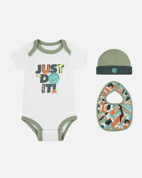Nike Infants' Bodysuit 3 Piece Gift Set Sail
