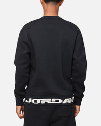 Jordan Jumpman MVP Graphic Fleece Crewneck Sweatshirt Black/Sail