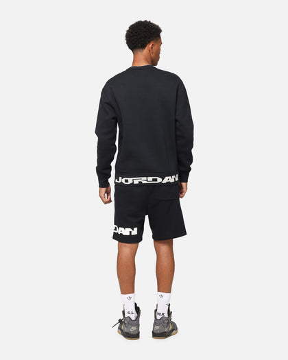 Jordan Jumpman MVP Graphic Fleece Crewneck Sweatshirt Black/Sail