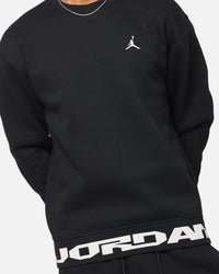 Jordan Jumpman MVP Graphic Fleece Crewneck Sweatshirt Black/Sail