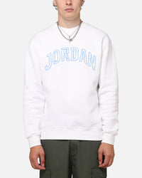Jordan Essentials Holiday Fleece Crewneck White