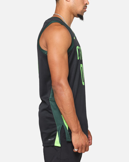 Nike Jayson Tatum Boston Celtics #0 City Edition 2024/25 Nike Dri-Fit NBA Swingman Jersey Black/Green