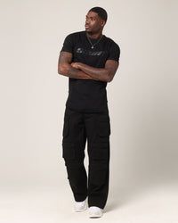 Saint Morta Faith El Duplo T-Shirt Black/Black