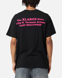X-Large Slanted Store T-Shirt Solid Black