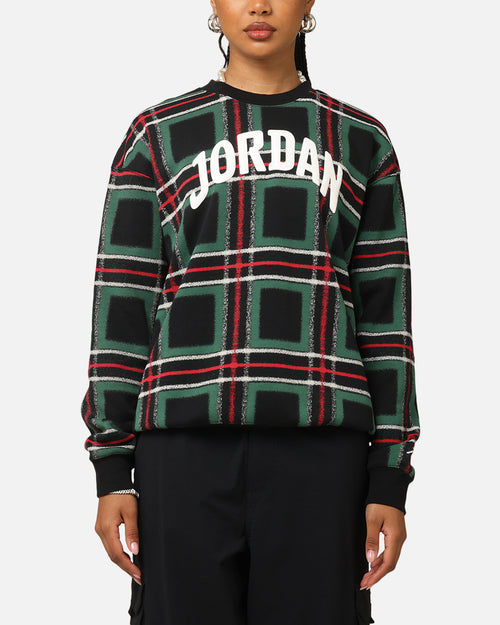 Jordan Women's Brooklyn Fleece Graphic Crewneck Sweatshirt Gorge Green/Sail