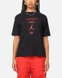 Jordan Women's Graphic Girlfriend T-Shirt Black/Gym Red
