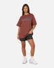 Nike Women's Sportswear Phoenix T-Shirt Red Sepia