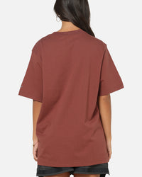 Nike Women's Sportswear Phoenix T-Shirt Red Sepia