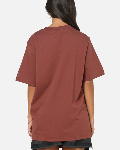 Nike Women's Sportswear Phoenix T-Shirt Red Sepia