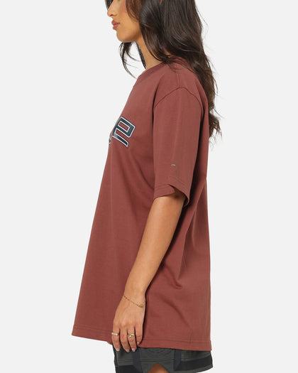 Nike Women's Sportswear Phoenix T-Shirt Red Sepia
