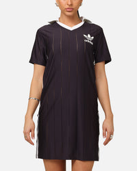 Adidas Women's 3-Stripes Pinstripe Dress Aurora Black