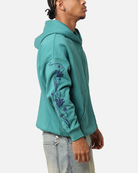 Carre Flower Bomb Full Zip Hoodie Oxidized Green