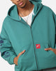 Carre Flower Bomb Full Zip Hoodie Oxidized Green