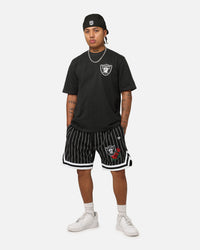 New Era Las Vegas Raiders Washed NBA T-Shirt Black