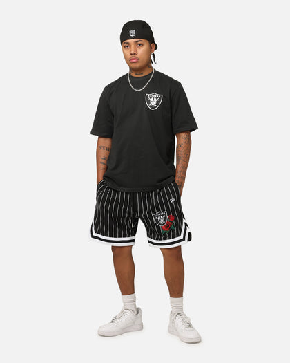 New Era Las Vegas Raiders Washed NBA T-Shirt Black