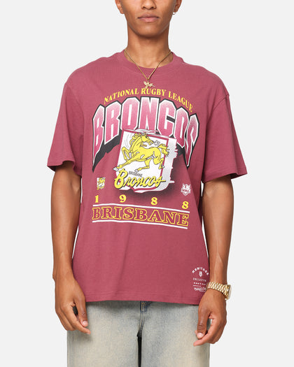 Mitchell & Ness Brisbane Broncos 1988 Crest T-Shirt Maroon