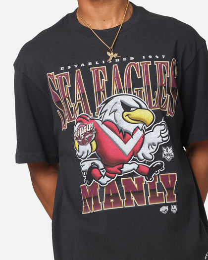 Mitchell & Ness Manly Warringah Sea Eagles Mascot Character T-Shirt Faded Black
