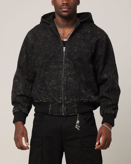 Saint Morta Onyx Workwear Jacket Black Wash
