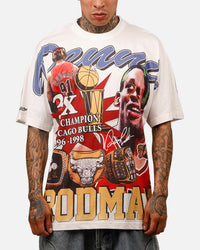 Mitchell & Ness Chicago Bulls Dennis Rodman Rings T-Shirt Vintage White