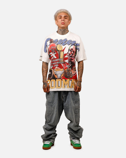 Mitchell & Ness Chicago Bulls Dennis Rodman Rings T-Shirt Vintage White