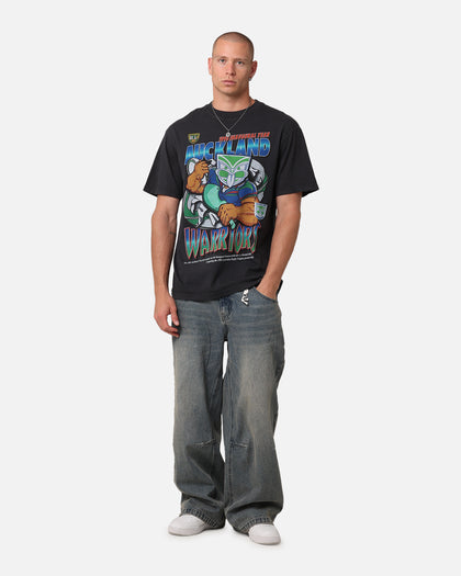 Mitchell & Ness New Zealand Warriors Ball Busting T-Shirt Overdyed Black
