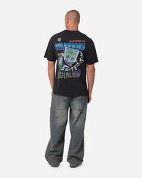 Mitchell & Ness New Zealand Warriors Ball Busting T-Shirt Overdyed Black