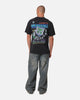 Mitchell & Ness New Zealand Warriors Ball Busting T-Shirt Overdyed Black