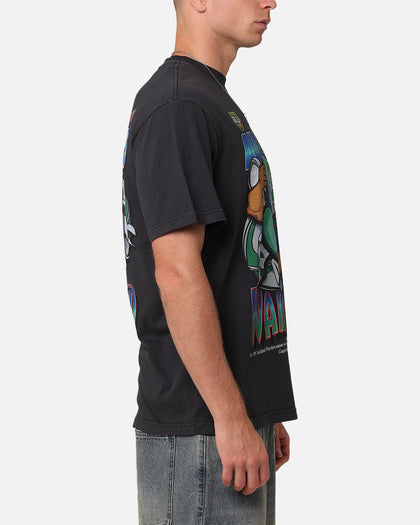 Mitchell & Ness New Zealand Warriors Ball Busting T-Shirt Overdyed Black