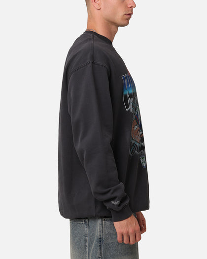 Mitchell & Ness New Zealand Warriors Break Out Crewneck Overdyed Black