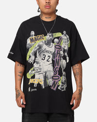 Mitchell & Ness Los Angeles Lakers Magic Johnson Abstract Player T-Shirt Faded Black
