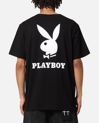 Playboy Bunny Lockup T-Shirt Black